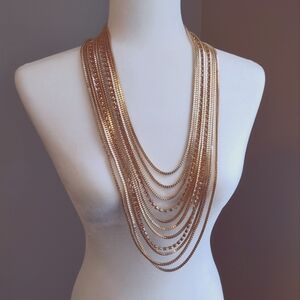 Chic Multi-Layer Gold-toned Necklace